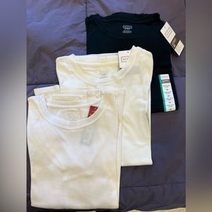 Long sleeve slightly fitted crew next tees